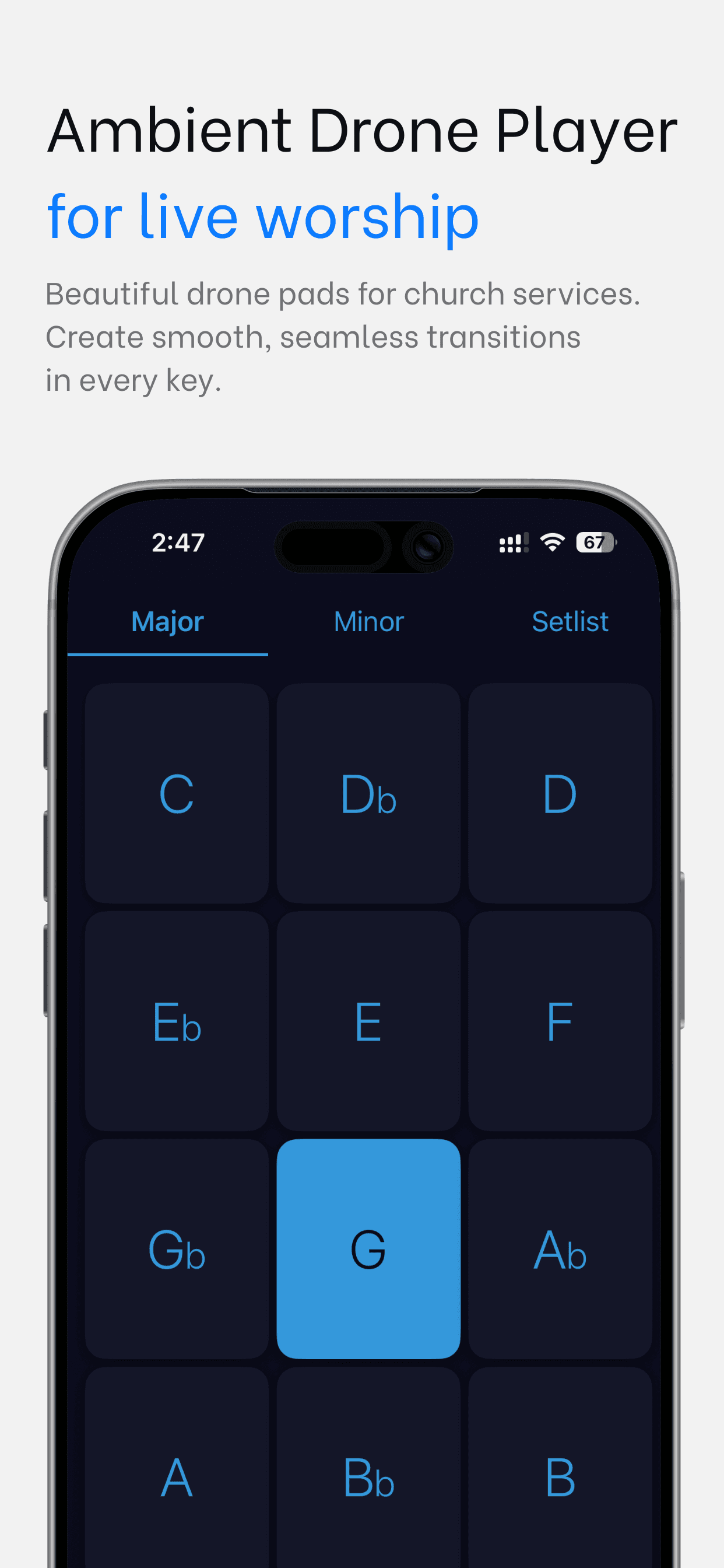 WorshipPads Pro — worship pads app for iPhone and iPad