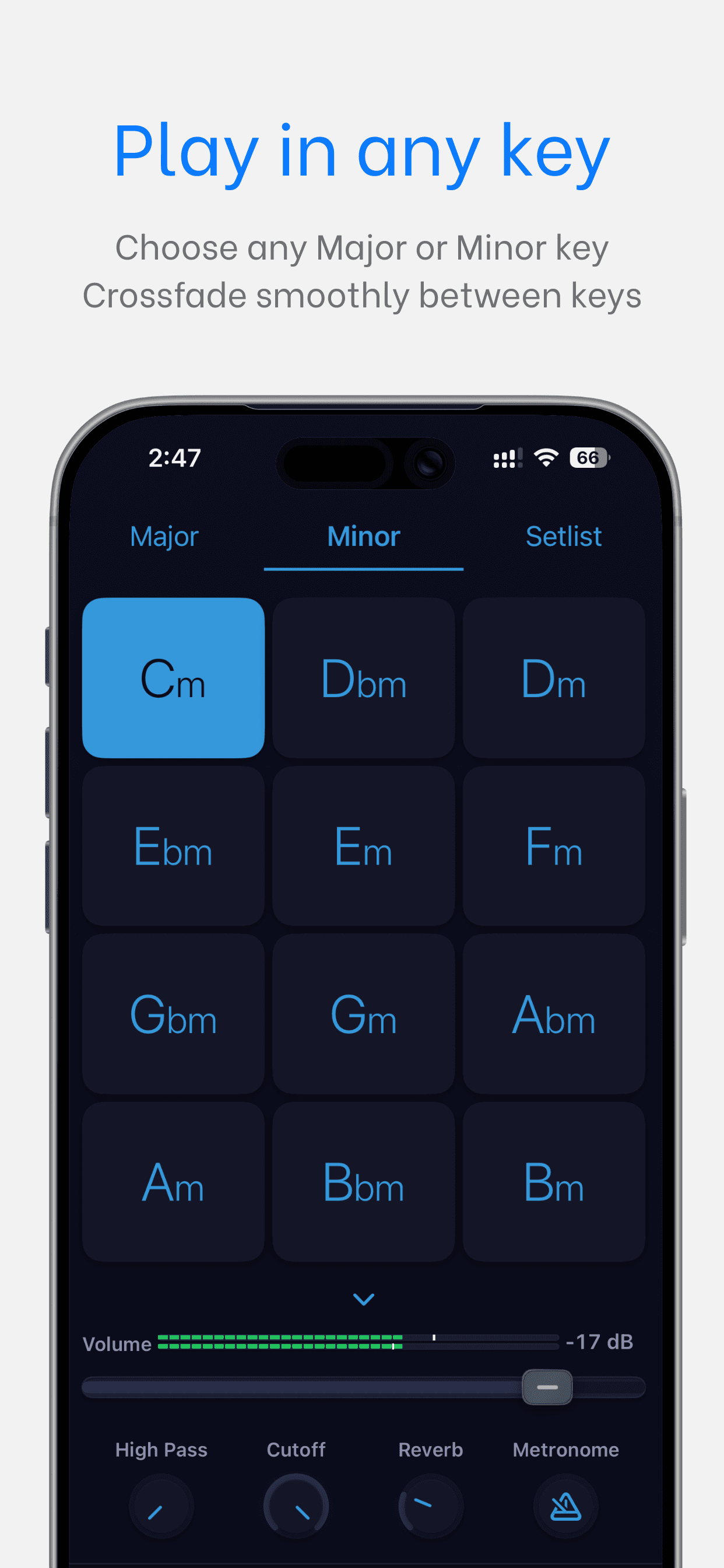 WorshipPads Pro features — worship pads app screenshot