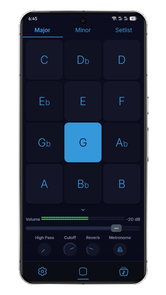 WorshipPadsPro pad player on Android