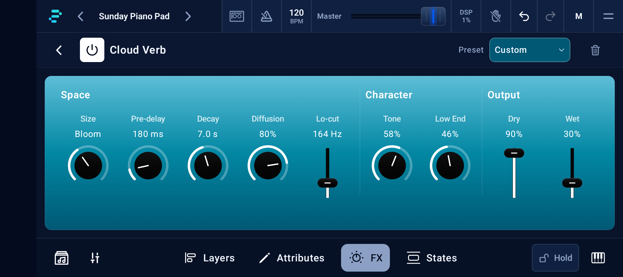 Cloud Verb editor on Pixel 10a
