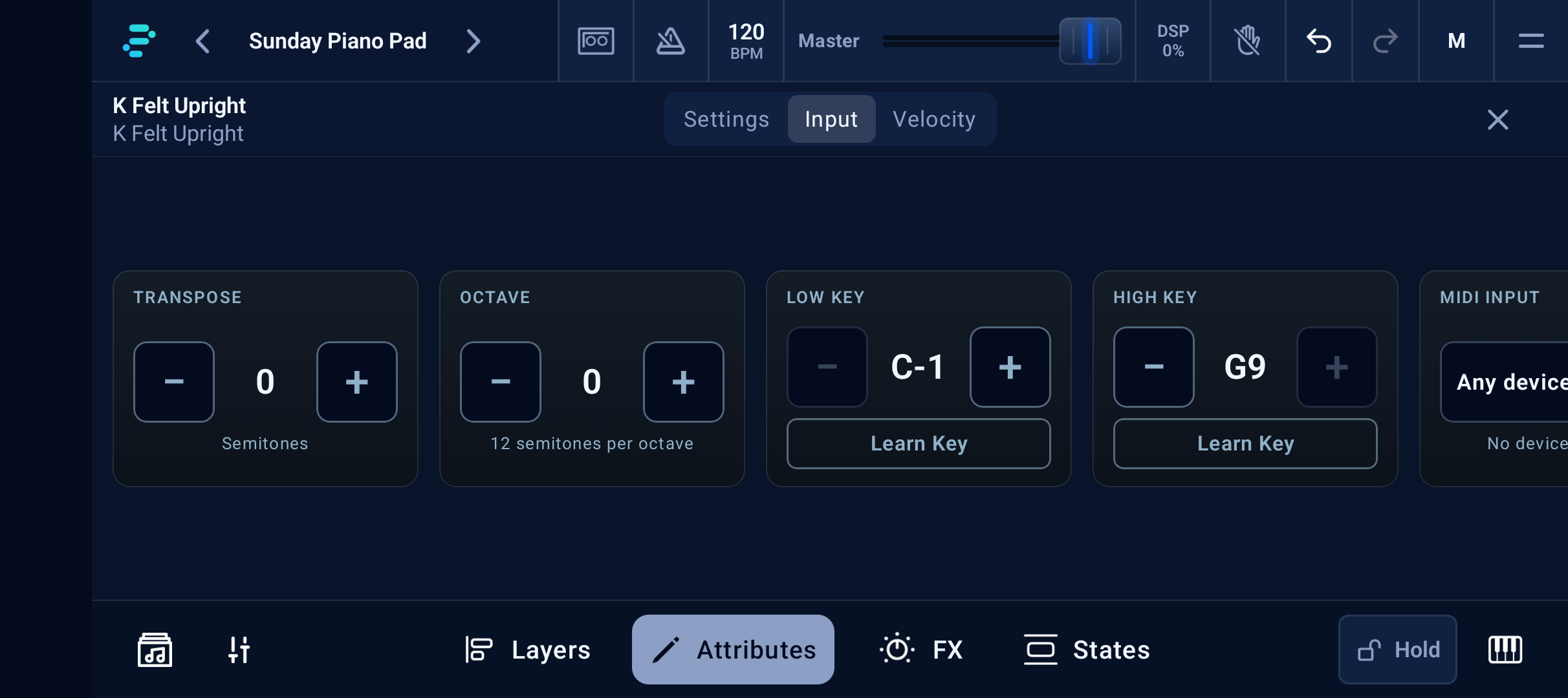 Channel input and keyboard range on Pixel 10a