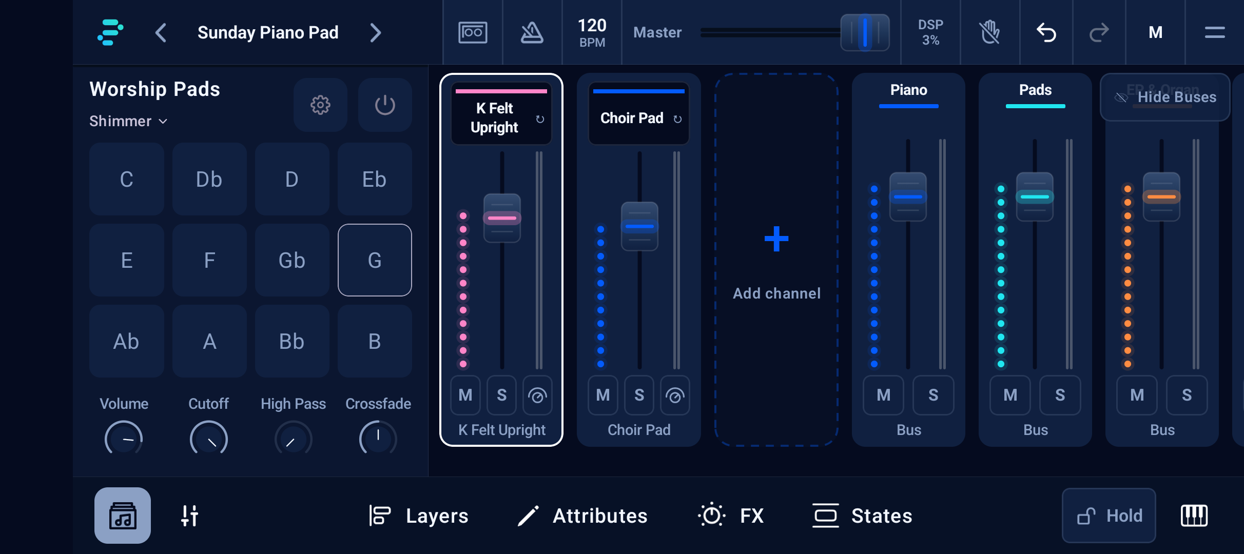 Instrument mixer on Pixel 10a
