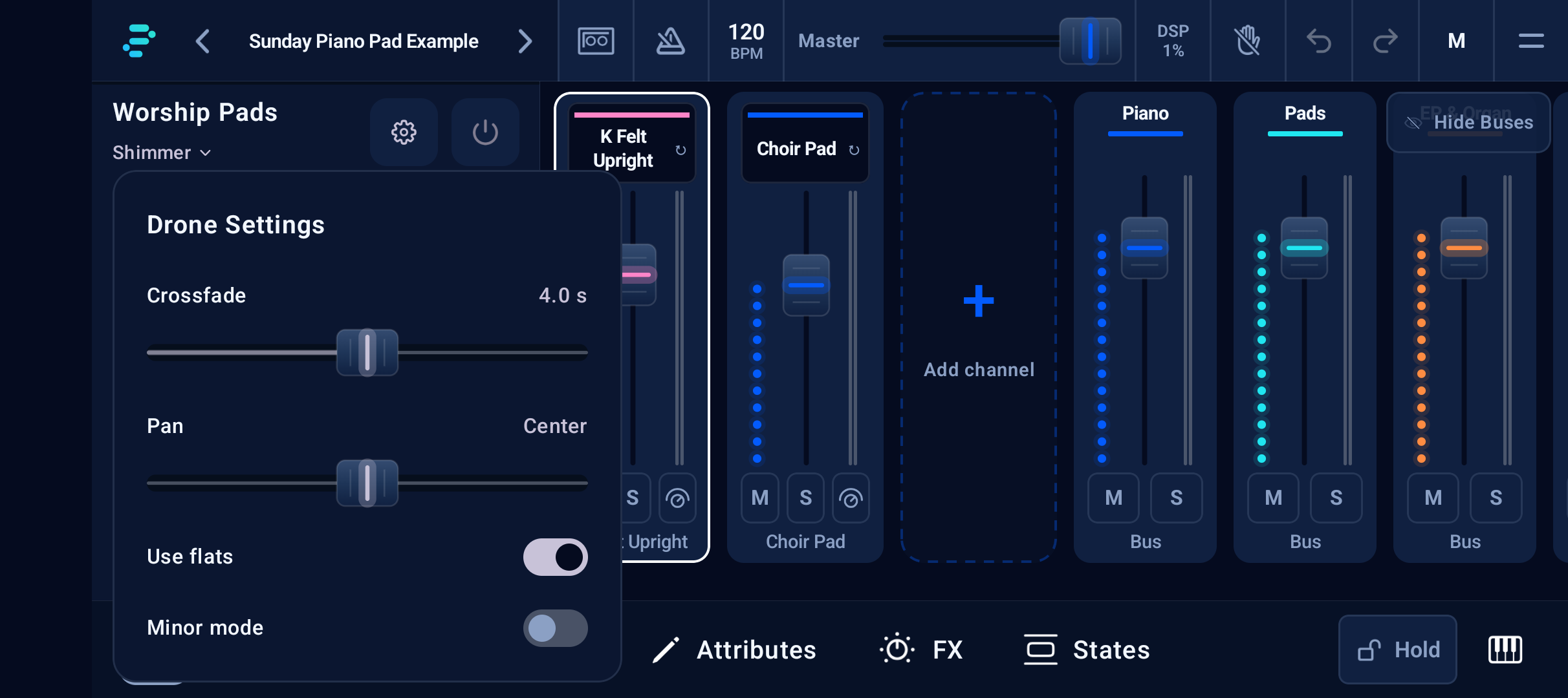 Worship Pad controls on Pixel 10a