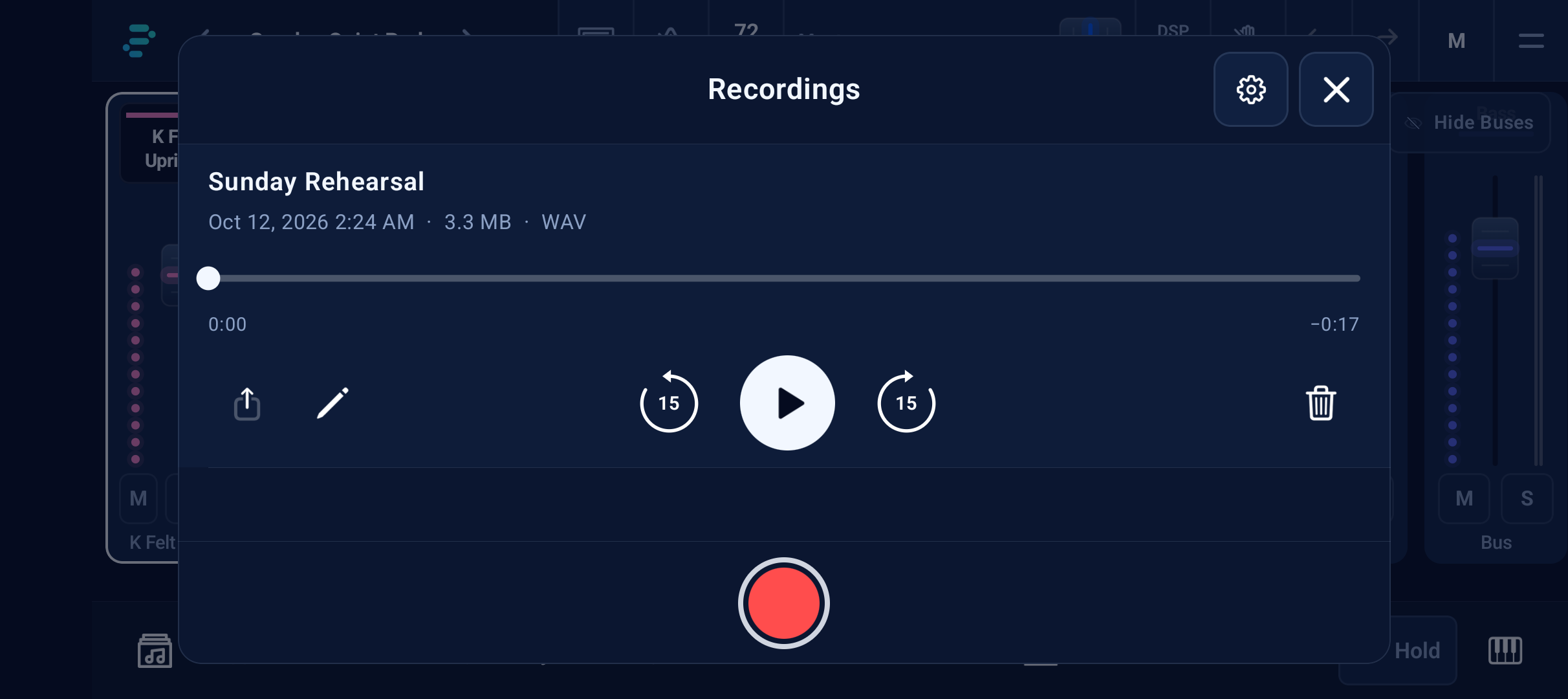 Rehearsal recordings on Pixel 10a