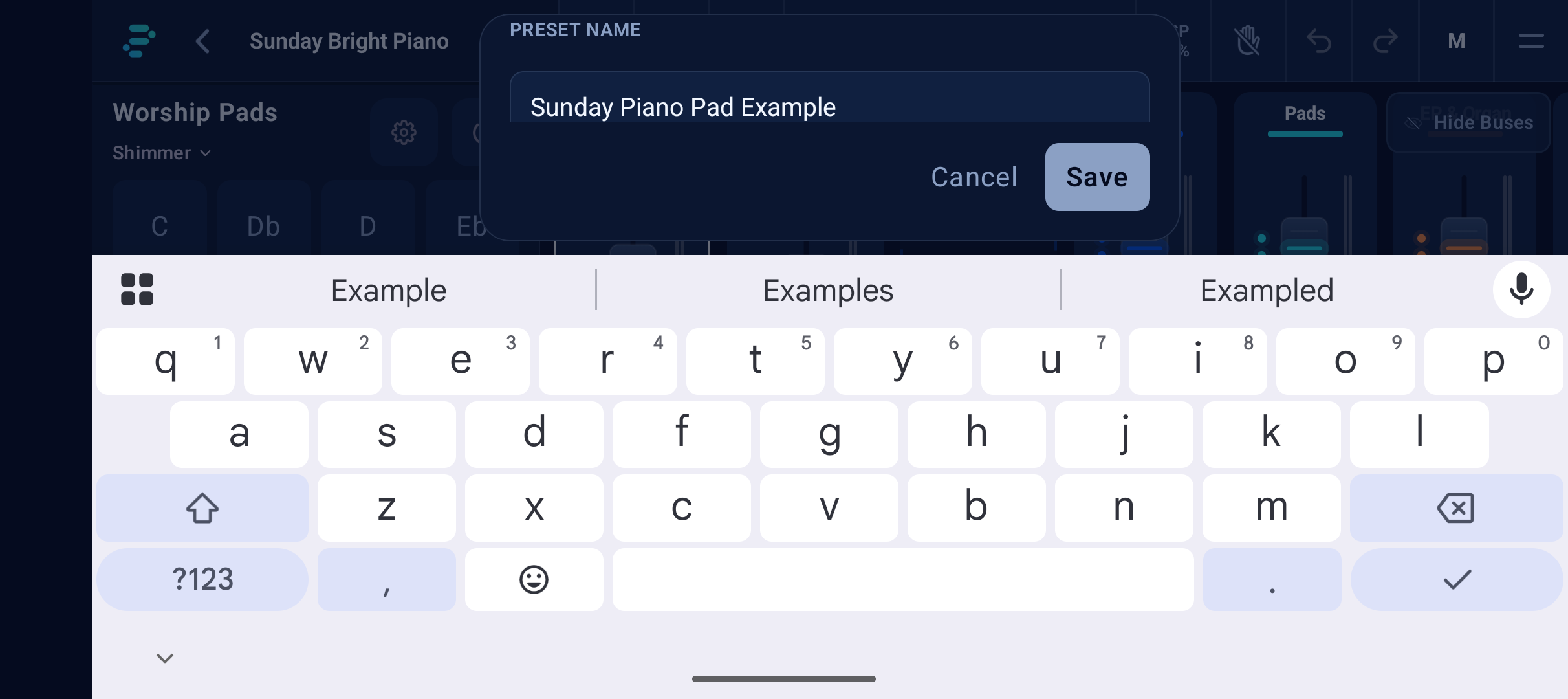 Save a preset on Pixel 10a