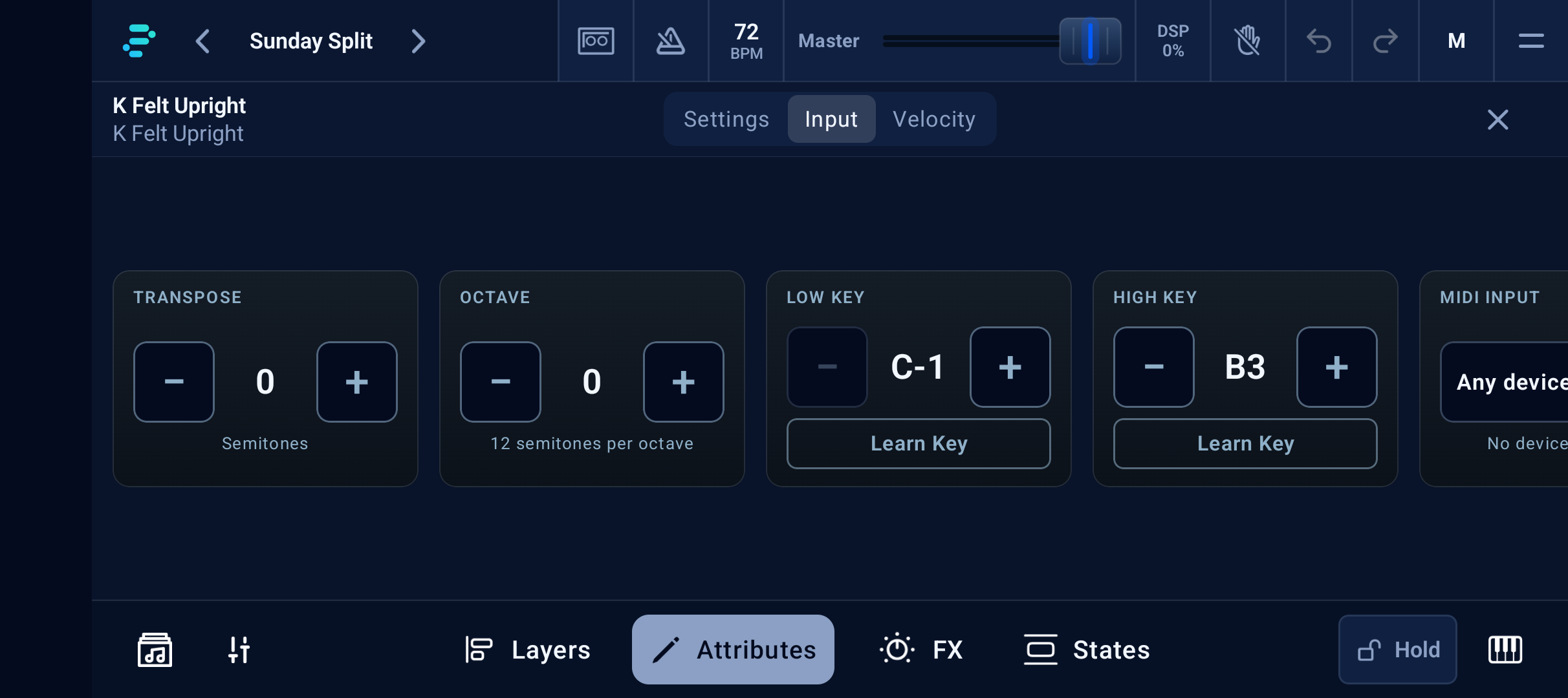 Split keyboard boundary at B3 on Pixel 10a