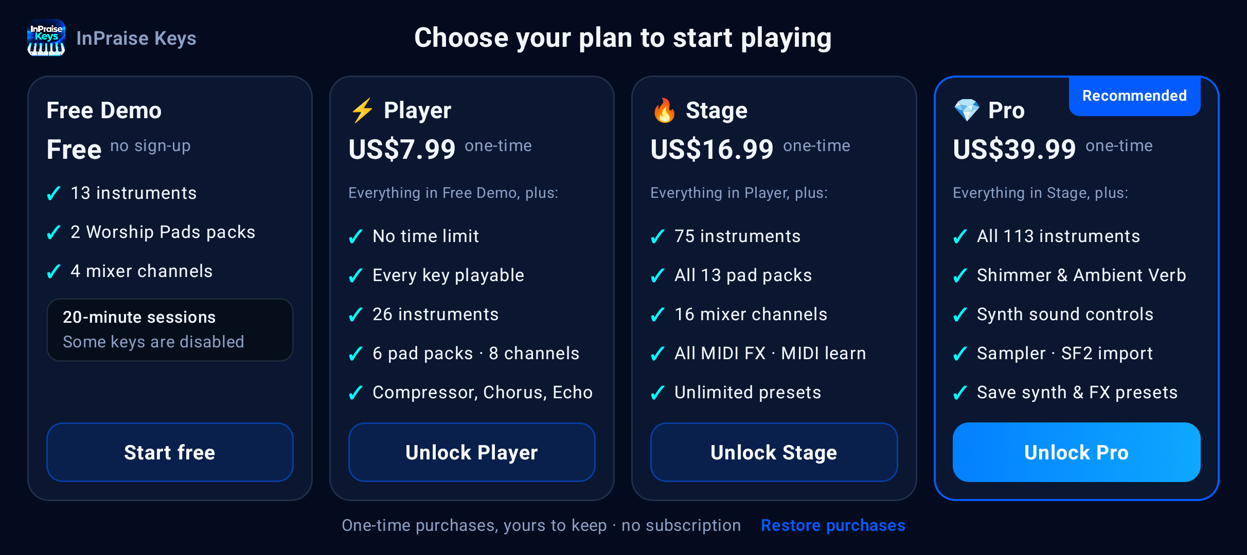 Free Demo welcome and plan choices on Pixel 10a